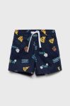 Дитячі бавовняні шорти United Colors of Benetton колір синій регульована талія (2456086)
