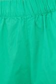 Бавовняні шорти Noisy May жіночі колір зелений однотонні висока посадка