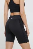 Шорти для тренувань Reebok H51833 жіночі колір чорний однотонні висока посадка