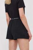 Бавовняні шорти Miss Sixty жіночі колір чорний однотонні висока посадка
