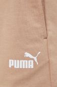 Шорти Puma Essentials жіночі колір бежевий однотонні висока посадка