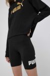 Шорти Puma 84834701 жіночі колір чорний з принтом середня посадка