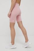Шорти для тренувань adidas Performance Optime HG1418 жіночі колір рожевий однотонні висока посадка
