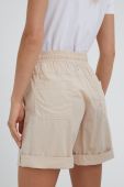 Шорти Deha жіночі колір бежевий однотонні висока посадка (2403721)