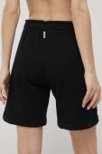 Бавовняні шорти Deha жіночі колір чорний однотонні висока посадка