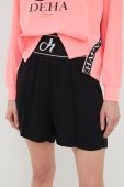 Шорти Deha жіночі колір чорний однотонні висока посадка (2364161)