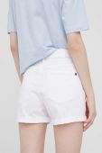 Джинсові шорти Pepe Jeans Mary Short жіночі колір білий однотонні висока посадка