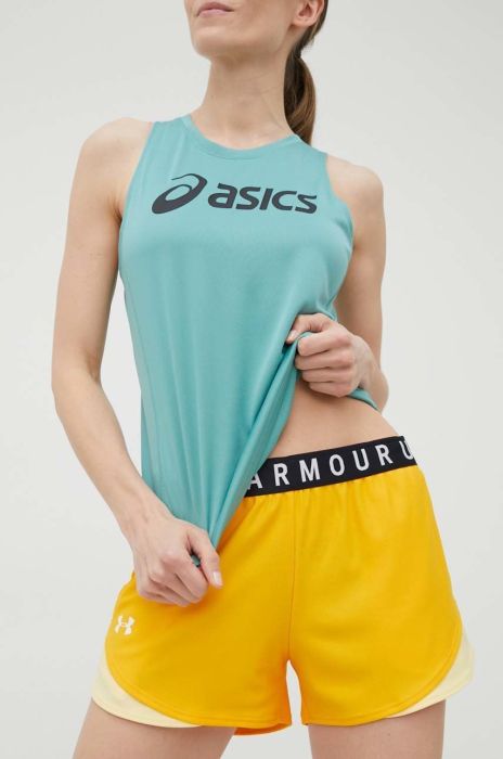 Шорти для тренувань Under Armour Play Up 3.0 1344552. жіночі колір помаранчевий з принтом середня посадка 1344552.-028