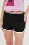 Шорти Diadora жіночі колір чорний однотонні висока посадка