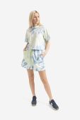 Бавовняні шорти Dickies колір зелений візерунок висока посадка DK0A4XNLC34-celadonGRE