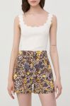 Шорти Morgan жіночі візерунок висока посадка колір барвистий