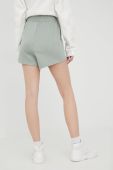 Шорти Fila жіночі колір зелений однотонні висока посадка