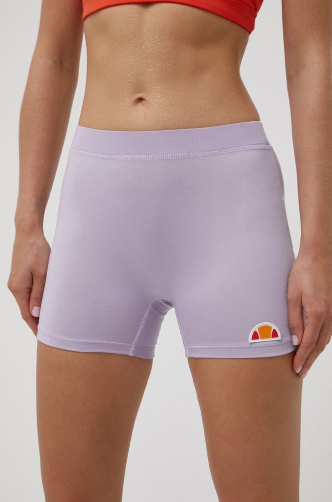 Шорти Ellesse жіночі колір фіолетовий однотонні середня посадка