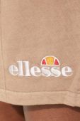 Бавовняні шорти Ellesse колір рожевий з аплікацією висока посадка SGM13151-PINK
