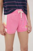 Шорти Rip Curl жіночі колір рожевий меланж висока посадка