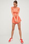 Шорти для тренувань P.E Nation Full Time жіночі колір помаранчевий однотонні висока посадка