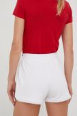 Шорти Tommy Hilfiger жіночі колір білий однотонні середня посадка (2645017)
