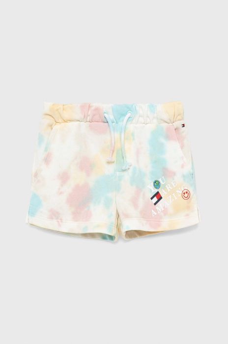 Дитячі шорти Tommy Hilfiger з принтом колір барвистий