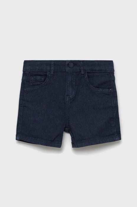 Дитячі джинсові шорти Guess колір синій гладке регульована талія