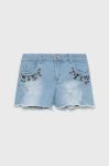 Дитячі джинсові шорти Birba&Trybeyond з аплікацією регульована талія колір блакитний