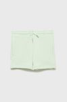 Дитячі шорти Tom Tailor колір зелений однотонні