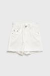 Дитячі шорти Tom Tailor колір білий однотонні регульована талія