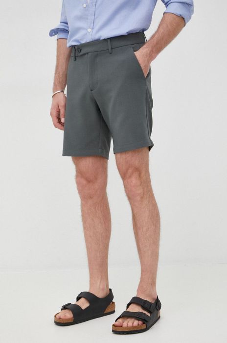 Шорти Samsoe Samsoe чоловічі колір сірий