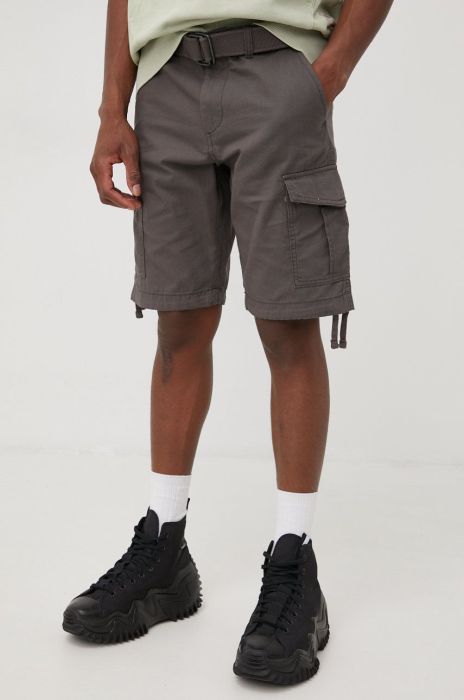 Бавовняні шорти Jack & Jones чоловічі колір сірий
