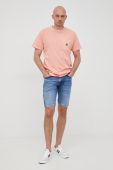 Джинсові шорти Pepe Jeans Stanley Short Logo чоловічі колір блакитний