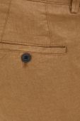 Лляні шорти Sisley чоловічі колір коричневий