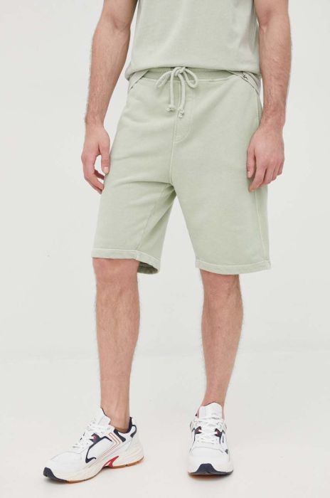 Бавовняні шорти United Colors of Benetton чоловічі колір зелений
