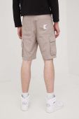 Бавовняні шорти Karl Kani чоловічі колір бежевий