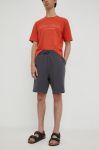 Бавовняні шорти Mustang Jim Sweat Sl Shorts чоловічі колір сірий