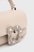 Шкіряна сумочка Kate Spade колір бежевий