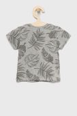 Дитяча бавовняна футболка United Colors of Benetton колір сірий з принтом (2305300)