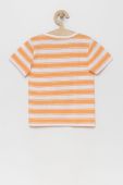 Дитяча бавовняна футболка Tom Tailor колір помаранчевий візерунок