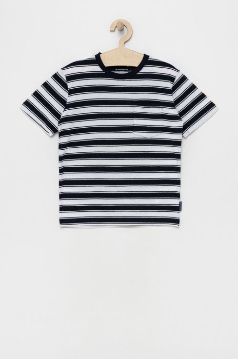 Дитяча бавовняна футболка Tom Tailor колір синій візерунок (2181663)