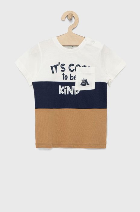 Дитяча бавовняна футболка Birba&Trybeyond з принтом колір барвистий (2130163)