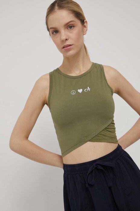Топ Deha жіночий колір зелений (2185737)