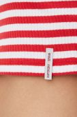 Бавовняний топ Superdry колір червоний (2366828)
