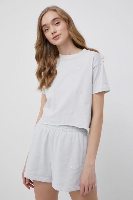 Бавовняна футболка Champion 115066 колір сірий