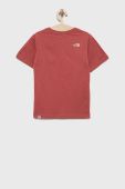 Дитяча бавовняна футболка The North Face колір рожевий (2138230)