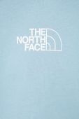 Дитяча бавовняна футболка The North Face колір блакитний