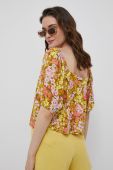 Блузка Billabong жіноча колір жовтий принт квіти
