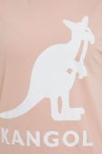 Бавовняна футболка Kangol колір рожевий KLEU005.D-116