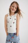 Дитячий топ Desigual колір білий