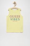 Дитячий топ Guess колір жовтий (2248150)
