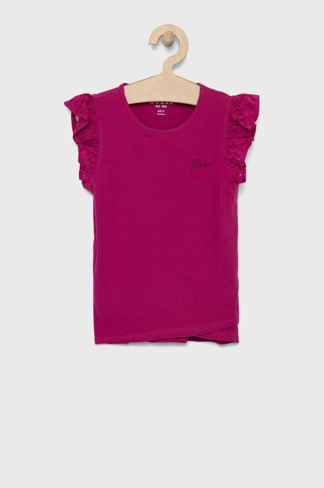 Дитяча футболка Guess колір рожевий (2074507)