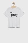 Дитяча бавовняна футболка adidas Originals HF4933 колір білий