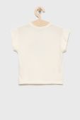 Дитяча бавовняна футболка United Colors of Benetton колір бежевий (2313034)